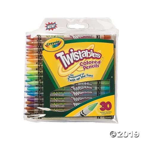 30-Color Crayola® Twistables® Colored Pencils (1 Set(s)) | GlowUniverse.com