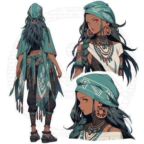 Adoptable Character Design Tribal Girl Limited One-time Sale Adopt a ...