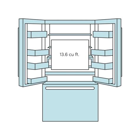 GE Appliances GE Smart Appliances 33" Counter Depth French Door 18.6 cu ...