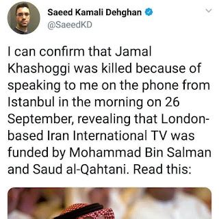 Egyptian Chronicles: Jamal Khashoggi murder timeline : The disappearance and murder "1-2"