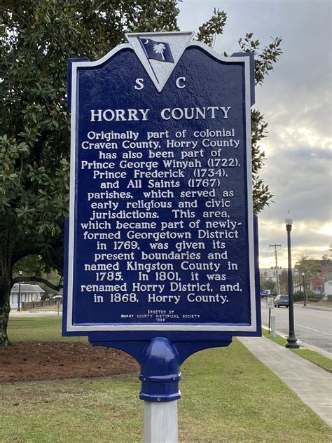 Horry County Historical Markers – Horry County Historical Society