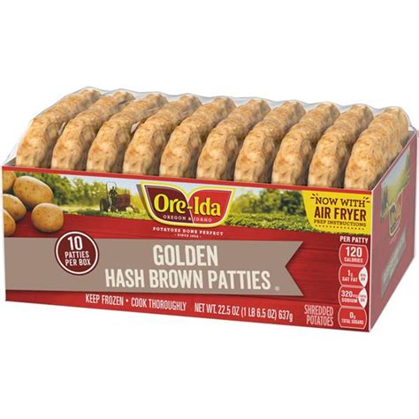 Ore-Ida Golden Hash Brown Patties 10Ct | Hy-Vee Aisles Online Grocery Shopping