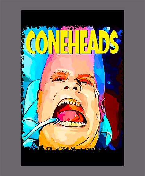 Coneheads Movie Poster T Shirt 90s Movie Nostalgia Digital Art by Octavia Webster - Pixels