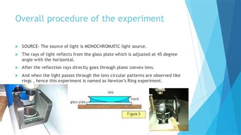 Newton's ring experiment