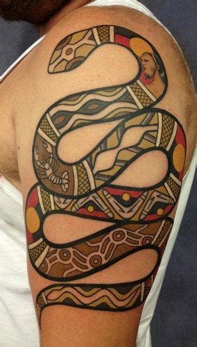 Australian Aboriginal style tattoos