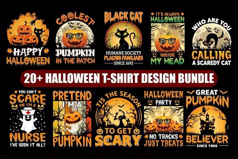 Halloween T-Shirt Design Bundle Bundle · Creative Fabrica