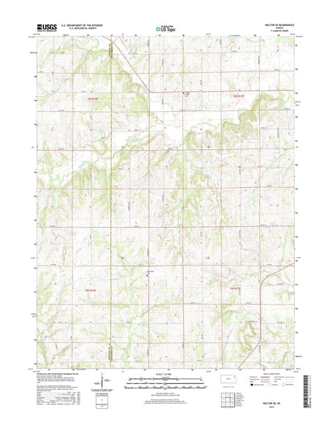 MyTopo Holton SE, Kansas USGS Quad Topo Map