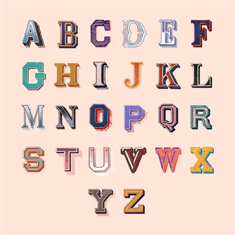 Free Vector | Alphabet