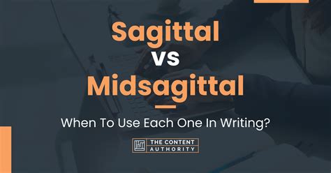 Sagittal vs Midsagittal: When To Use Each One In Writing?