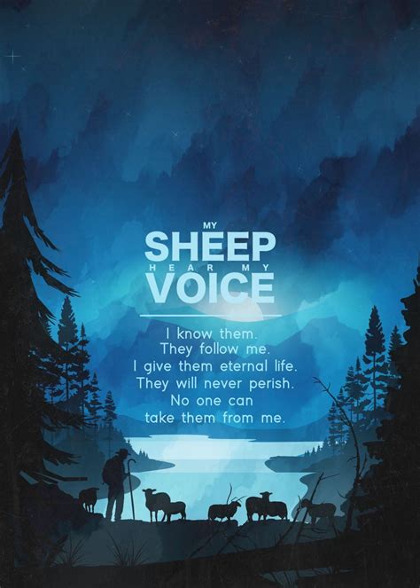 'My Sheep Hear My Voice' Poster by Cedric Rehm | Displate