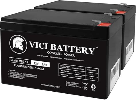 Amazon.com: VICI Battery 12V 9Ah SLA Battery Replacement for Acorn Stairlift - 2 Pack Brand ...