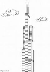 Rascacielos Ciudades Edificios Skyscraper Ausmalbild Grattacieli  sketch template
