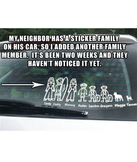 Extra Sibling: The Funniest Family Car Decals - mom.me | Family car ...