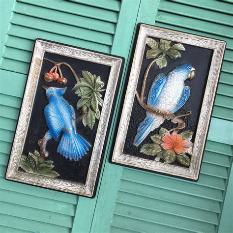 Vintage Blue Bird Picture Pair of Vintage Bird Pictures Bird - Etsy