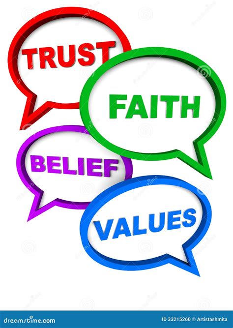 Trust faith belief values stock illustration. Illustration of belief - 33215260