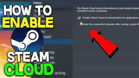 How to Enable Steam Cloud (2022) - YouTube