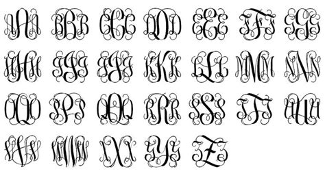 10 Free Vine Monogram Font For Cricut Images - Interlocking Vine ...