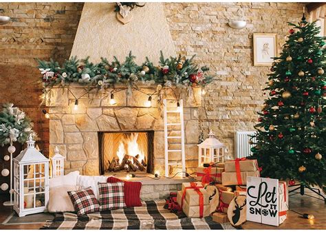 Christmas Fireplace Scenes Wallpapers - Wallpaper Cave