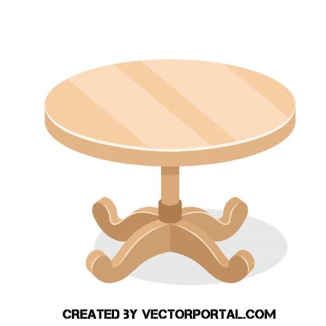 Wooden round table clip art Royalty Free Stock SVG Vector and Clip Art