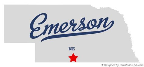 Map of Emerson, Harlan County, NE, Nebraska