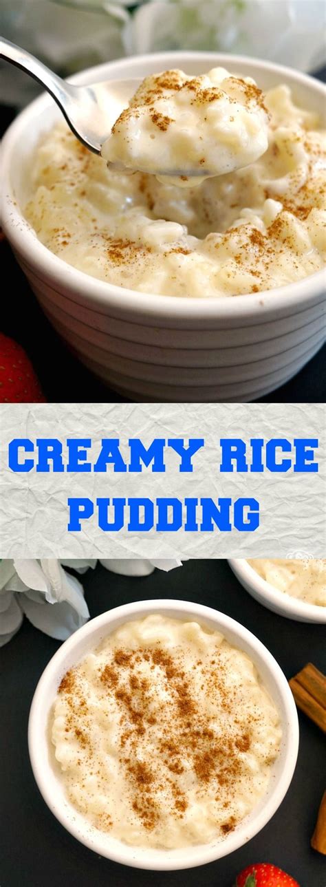 Stove-Top Creamy Rice Pudding with a touch of vanilla and cinnamon, a ...