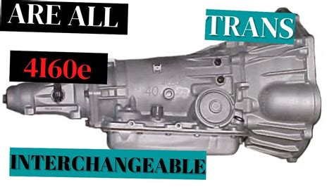 4l60e vs 4l65e Identification: Are All 4l60e Transmissions Interchangeable? - YouTube