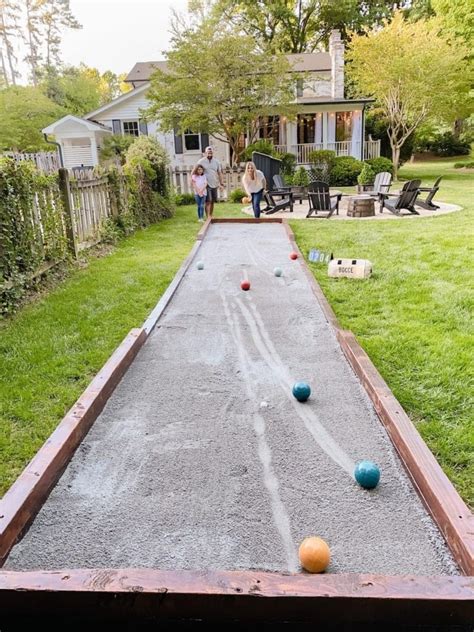 How to Build a DIY Bocce Ball Court in a Weekend - Bless'er House