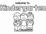 Welcome to Kindergarten With Kids coloring Page  Download Print Or sketch template