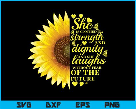 Christian Bible Verse Sunflower Scripture SVG PNG Files – creativeusarts