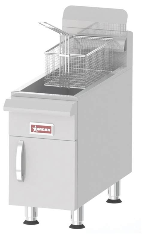 Commercial Countertop Natural Gas Fryer with 26,500 BTU and 15 lb. Oil Capacity – Omcan