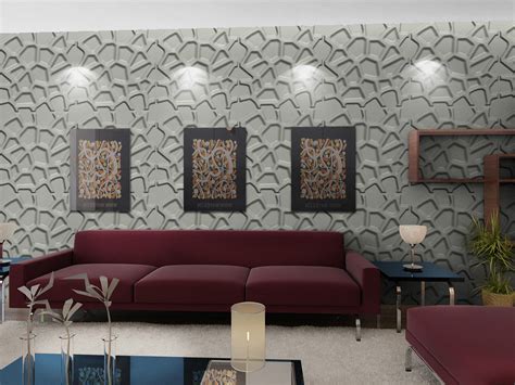 Fashion Wall Art 3D Living Room Wallpaper , Modern 3D Wall Panel for Sofa Background