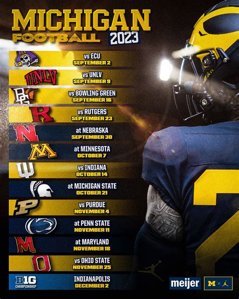 University Of Michigan Football Schedule 2024 Printable - Val Libbie