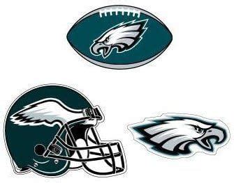 Amazon.com: NFL Philadelphia Eagles Stickers 3 Pack: Toys & Games