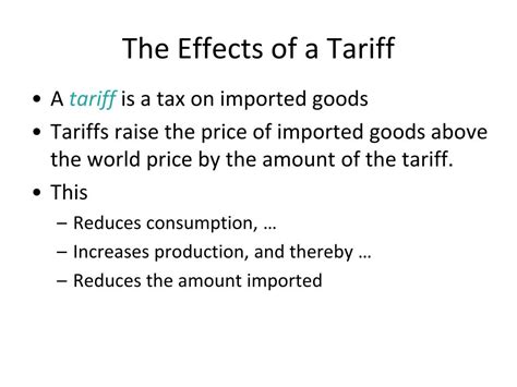 PPT - Taxes, Subsidies, and Tariffs: “Small” Country PowerPoint Presentation - ID:388613