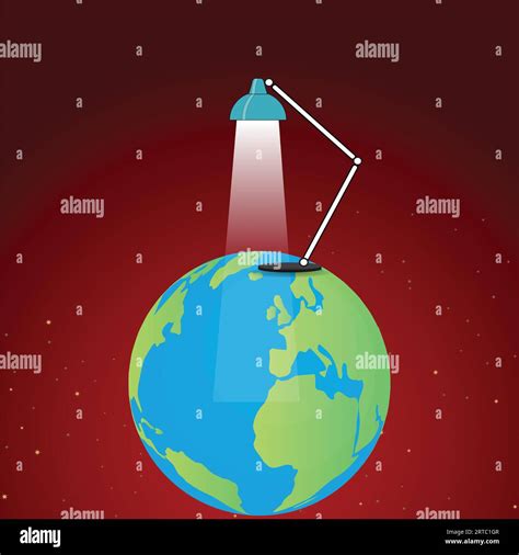 Planet earth lighted globe Stock Vector Images - Alamy