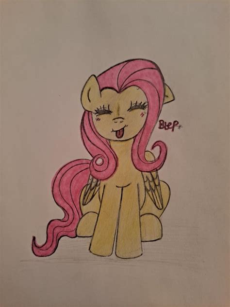 Drawing of Fluttershy. : r/mylittlepony