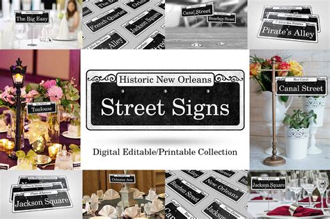 Street Signs of the French Quarter Collection Digital Editable ...