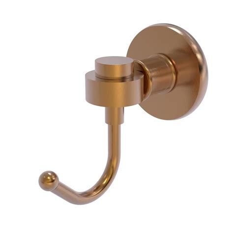 Allied Brass Continental Single Hook Brushed Bronze Towel Hook in the Towel Hooks department at ...