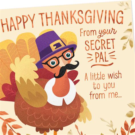 Turkey in Disguise Thanksgiving Card From Secret Pal - Greeting Cards ...