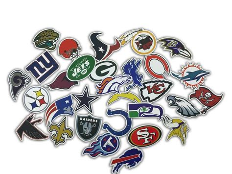 31 NFL Teams logo Decal Stickers Stickers Vinyl Laptop Luggage | Etsy