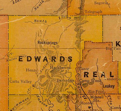 Edwards County Texas.