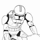 Clone Trooper Coloring Pages Educative Printable Star Wars sketch template