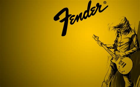 Guitar Wallpaper - Fender Electric Guitar Sketch