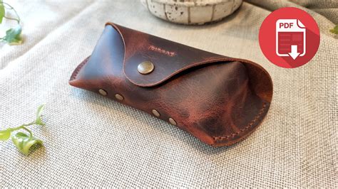 Glasses Case Pattern PDF Printable DIY Leather Case for - Etsy