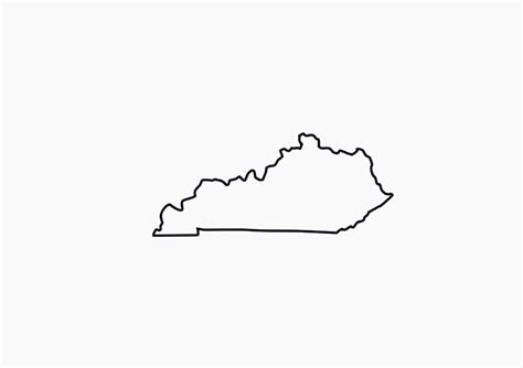 Kentucky SVG Kentucky Outline Svg Kentucky SVG Outline of Kentucky Svg ...