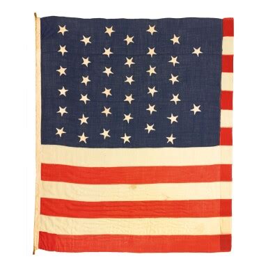 Flag: A 38-star American national flag commemorating Colorado statehood ...