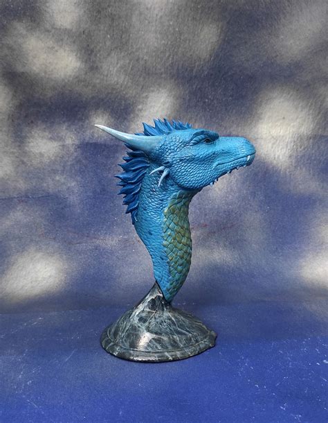 To order.Dragon Sapphire. Eragon. Sculpture. Fantasy. Present. Handwork. Exclusive. Figurine ...