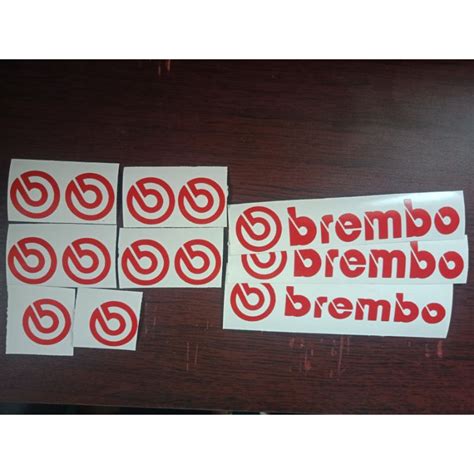 Brembo caliper Sticker Reflectorized ( front and rear) presyo ₱20