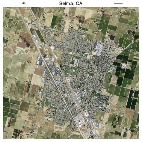 Aerial Photography Map of Selma, CA California