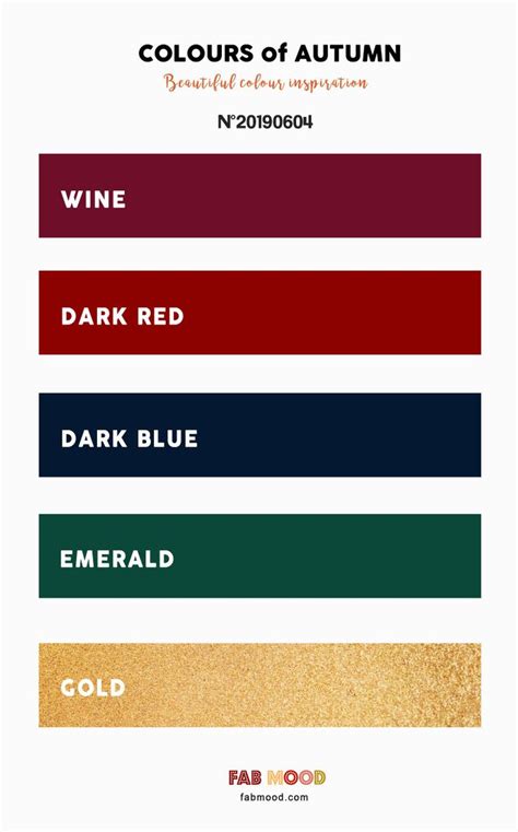 Wine + Dark Red + Dark Blue + Emerald and Gold | Fall color palette ...